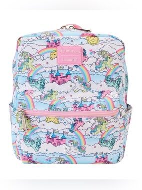 Loungefly Hasbro My little Pony AOP Mini Nylon Backpack New With Tags